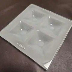 NISSAN×CONRAN　ガラス小物トレー　ガラスプレート　アクセサリートレイ