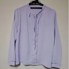 【匿名配送】薄紫 長袖シャツ ブラウス 新品タグ付き パープル しまむら