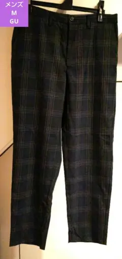 GU ボトム メンズ チェック パンツ 人気