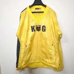 Kappa イエロー2WAYプルオーバーナイロンジャケットメンズM