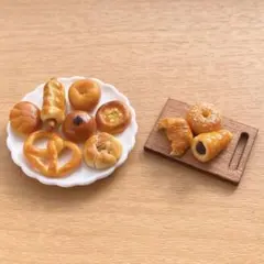 【ハンドメイド】ミニチュアパン10点セット