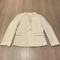 ROPÉ PICNIC ロペピクニック アイボリー ノーカラージャケット 38