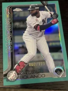 topps chrome npb 2025 ポランコ　199シリ　ロッテ