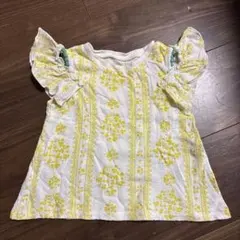 アプレレクール 2way袖フリル　Tシャツ 黄色 80 女の子のサムネイル