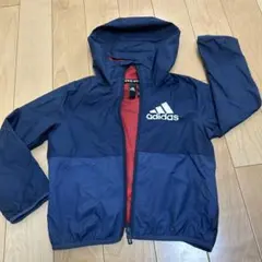 値下げadidas ウィンドブレーカー ネイビー/レッド　110 キッズ　ベビー