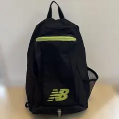 ニューバランス　キッズ　サッカー用リュック　バックパック　黒/ネオンイエロー