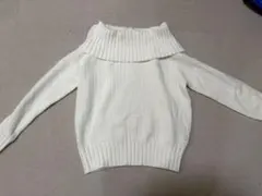 Dazy オフショルダー ホワイト ニットセーター