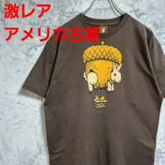 アメリカ古着 USA製 グラフィックTシャツ アースカラー ビックプリントのサムネイル