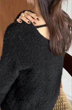 レディース　ニット　ブラック