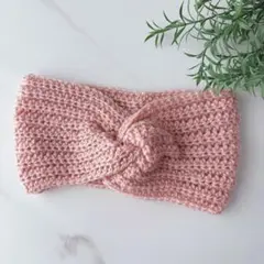 83｜ヘアバンド｜ヘアターバン｜毛糸ハンドメイド｜ツイストデザイン