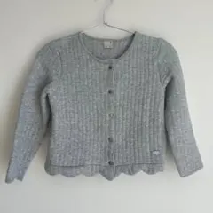 petit main キッズ カーディガン グレー 120cm