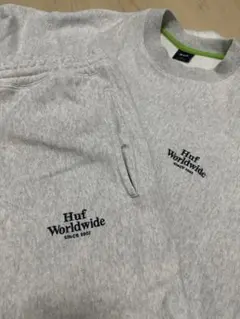 HUF グレー スウェット セットアップ