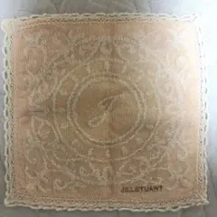 JILLSTUART タオルハンカチ 薄ピンク レース縁のサムネイル