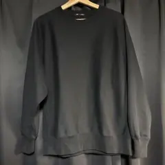 【新品】GU ヘビーウェイト スウェット トレーナー ブラック UNIQLO