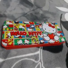 HELLO KITTY 昭和レトロ　筆箱 赤
