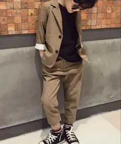 ブラウンフォーマルスーツ 140 卒業式　入学式　結婚式　おしゃれ