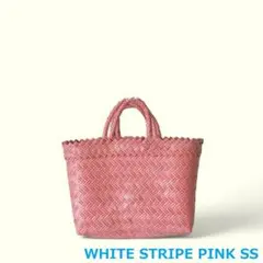 パサールバッグ SS ホワイトストライプピンク