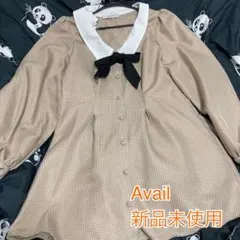 【新品未使用】 Avail チェック配色シャツワンピースのサムネイル