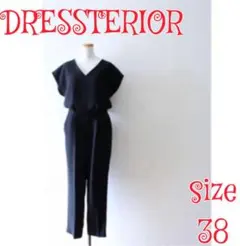 DRESSTERIOR ブラックオールインワン ジャンプスーツ　38