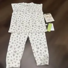 子供服 パジャマ ルームウェア 女の子 長袖 小花柄 キッズ 90