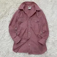 agnes.b アニエスベー　ギンガムチェック　長袖シャツ　S フランス製