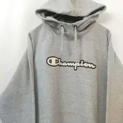 チャンピオン Champion パーカー 2XL バイカラー ワッペン 古着