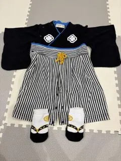 CROISSANCE BEBE 袴ロンパース　男の子70 靴下