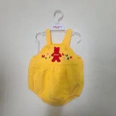 ミキハウス イエロー ロンパース 70