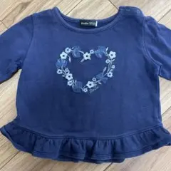 BeBe ネイビー 長袖カットソー