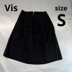 『美品』Vis 黒 フレアスカート サイズS レディース