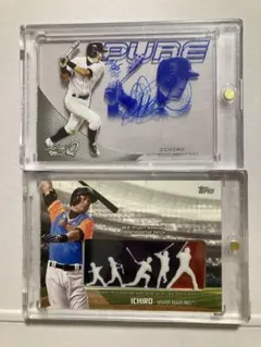 イチロー 直筆サインカード & パッチカード 2枚セット MLB ICHIRO