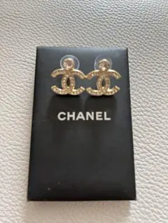 ゴールド CCロゴ ピアス