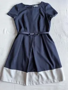 【any SiS】オンワード樫山　ワンピース　ネイビー　M