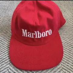 K*様 Marlboro コーデュロイ キャップ レッド　90s K*様 Marlboro コーデュロイ キャップ レッド 90s - メルカリ