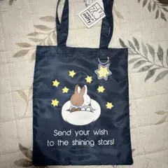 miffy トートバッグ 星柄 ネイビー