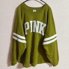【希少カラー】PINK 【XL】オーバーサイズ スウェット トレーナー 裏起毛