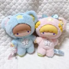 サンリオ パフポフ キキララ リトルツインスターズ ブローチ