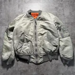 90s alpha 希少色　ma-1 flight jacket USA製　短丈
