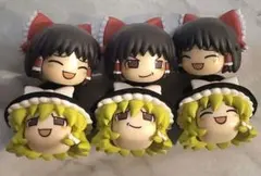 東方Project ゆっくり ミニフィギュア 博麗霊夢 霧雨魔理沙 コンプリート