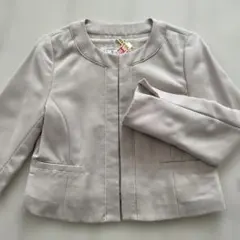 ROPÉ PICNIC ノーカラージャケット 36 ベージュ　セレモニー