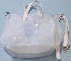 ちいかわ モモンガ しまむら コラボ クリアトートバッグ 巾着 鞄 ショルダー