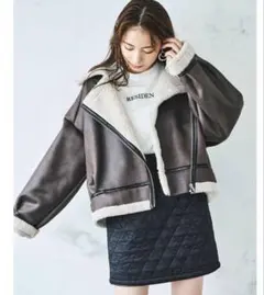 ダズリン　ボアショートブルゾン　ムートン