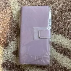 スマートフォンケース iPhone14PLUSカラーレザーケース ラベンダー