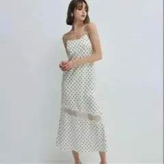 Flora ribbon long dress | Mercari