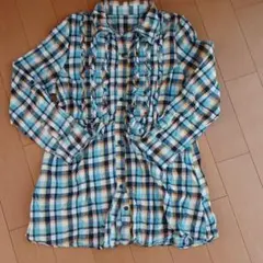 チェックのチュニック　M