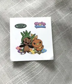 ポケモンパン デコキャラシール ハリマロン＆アチャモ