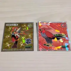 ポケモンシール　メガバシャーモ・ファイアロー