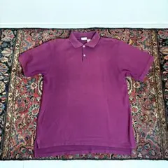 90s L.L.Bean 半袖 ポロシャツ usa製　ワインレッド バーガンディのサムネイル