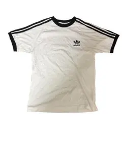adidas ホワイト Tシャツ Mサイズ 3本ライン