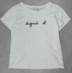 agnes b. ロゴT 半袖 カットソー 白 T1 日本製 コットン100%のサムネイル